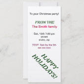 Kerstfeest met kerstfeest voor kerstmis voor kerst kaart (Achterkant)