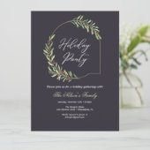 Kerstfeest met Kerstgroen Feestdagenkaart (Staand voorkant)