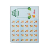 Kerstfeest met kerstlasso voor de Kerstman voor ki Notitieblok (Linkerzijde)