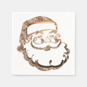 kerstfeest met kerstman servet (Voorkant)