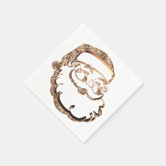 kerstfeest met kerstman servet (Hoek)