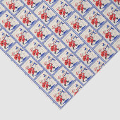 kerstfeest met kerstmis - snowman tissuepapier (Detail)