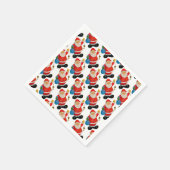 kerstfeest met kerstmis voor kerstmis servet (Hoek)