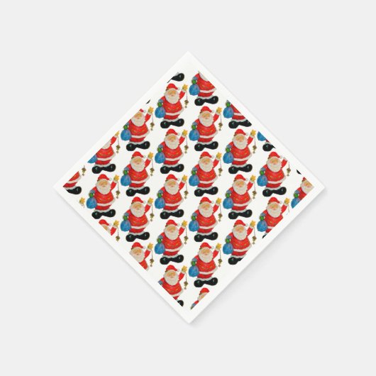 kerstfeest met kerstmis voor kerstmis servet (Hoek)