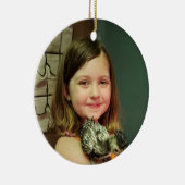 Kerstfeest met kinderen keramisch ornament (Rechts)