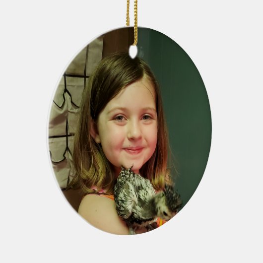 Kerstfeest met kinderen keramisch ornament (Rechts)