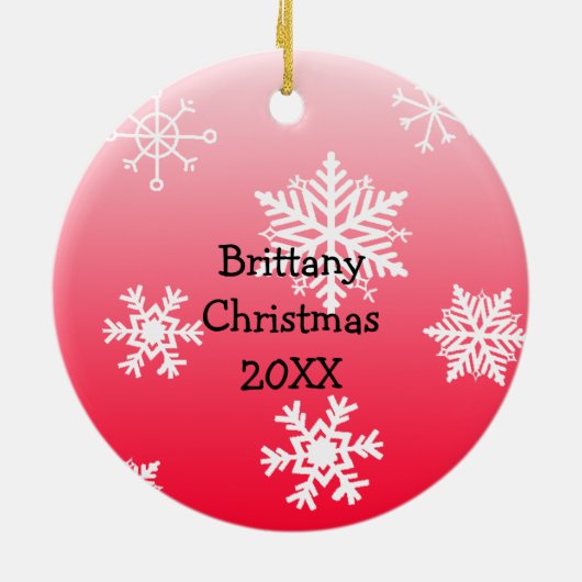 Kerstfeest met kinderen keramisch ornament (Achterkant)