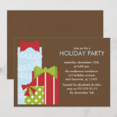 kerstfeest met kleine Cadeaus Kaart (Voorkant / Achterkant)