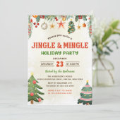 Kerstfeest met Muziek en Genieten Kaart (Staand voorkant)