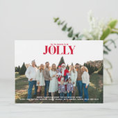 Kerstfeest met pret kaart (Staand voorkant)