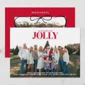 Kerstfeest met pret kaart (Voorkant / Achterkant)