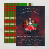  kerstfeest met Red Truck Rustic Kaart (Voorkant / Achterkant)