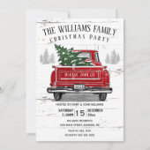  kerstfeest met Red Truck Rustic Kaart (Voorkant)