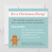 Kerstfeest met rendier, Kerstman Kaart (Achterkant)