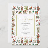 Kerstfeest met retro vintage sfeer kaart (Voorkant)