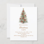 Kerstfeest met rode linten Kerstfeest Partij (Voorkant)