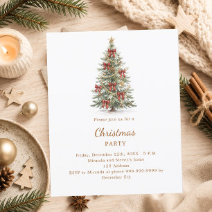 Kerstfeest met rode linten Kerstfeest Partij