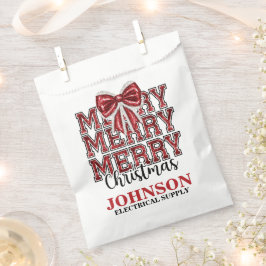 Kerstfeest met Rode Strik Kantoorfeest Bedankzakje