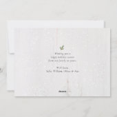  kerstfeest met rode trekker, niet-foto feestdagenkaart (Achterkant)