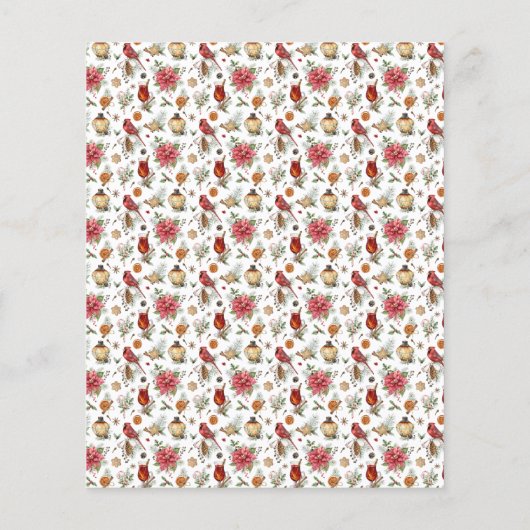 Kerstfeest met rood-wit patroon (Achterkant)