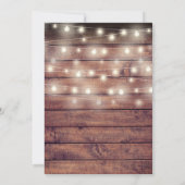 Kerstfeest met Rustieke Hout Thema Kaart (Achterkant)