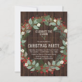 Kerstfeest met Rustieke Hulst Kaart (Voorkant)