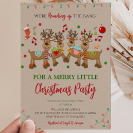 Kerstfeest met Rustieke Rendieren Kaart