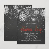 Kerstfeest met Rustieke Rode Sneeuwvlok op Schoolb Kaart (Voorkant / Achterkant)