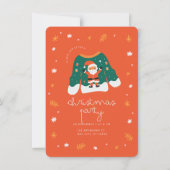 Kerstfeest met Santa Invitation Kaart (Voorkant)