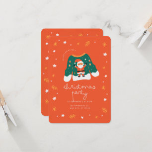 Kerstfeest met Santa Invitation Kaart