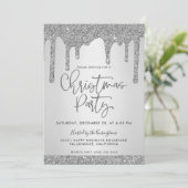 kerstfeest met Silver Driving Glitter-kerstfeest Kaart (Staand voorkant)
