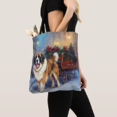 Kerstfeest met Sint Bernard Tote Bag (Dichtbij)
