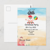 Kerstfeest met Sinterklaas Bewaar de datum Briefkaart (Voorkant / Achterkant)