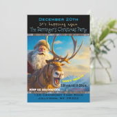 Kerstfeest met Sinterklaas en rendieren Kaart (Staand voorkant)