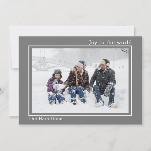 Kerstfeest met speciale Kaart op de wereldfoto (Voorkant)