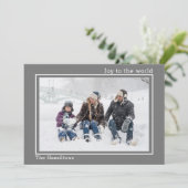 Kerstfeest met speciale Kaart op de wereldfoto (Staand voorkant)