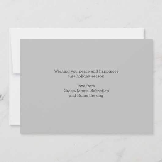 Kerstfeest met speciale Kaart op de wereldfoto (Achterkant)