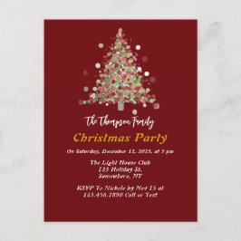 Kerstfeest met Stippenboom Briefkaart