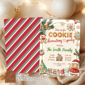 Kerstfeest met versieren van peperkoekjes kaart