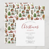 Kerstfeest met vintage sfeer kaart (Voorkant / Achterkant)