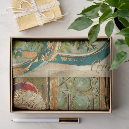  kerstfeest met vrolijke kinderen tissuepapier (Geschenk)