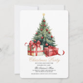 kerstfeest met waterverf feestdagenkaart (Voorkant)