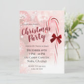 Kerstfeest met Winter Candy Cane-thema Kaart (Staand voorkant)