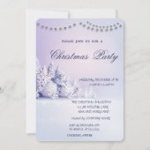 kerstfeest met winterpine sneeuwbos kaart (Voorkant)