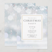 Kerstfeest met winters sneeuwvlokken kaart (Voorkant / Achterkant)