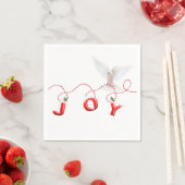 Kerstfeest met witte dove servet (Insitu)