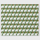 kerstfeest met witte olifant cadeaupapier (Vlak)