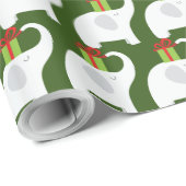 kerstfeest met witte olifant cadeaupapier (Rol Hoek)