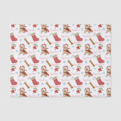 Kerstfeest met Yorkie Tissuepapier (Voorkant)