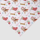 Kerstfeest met Yorkie Tissuepapier (Detail)